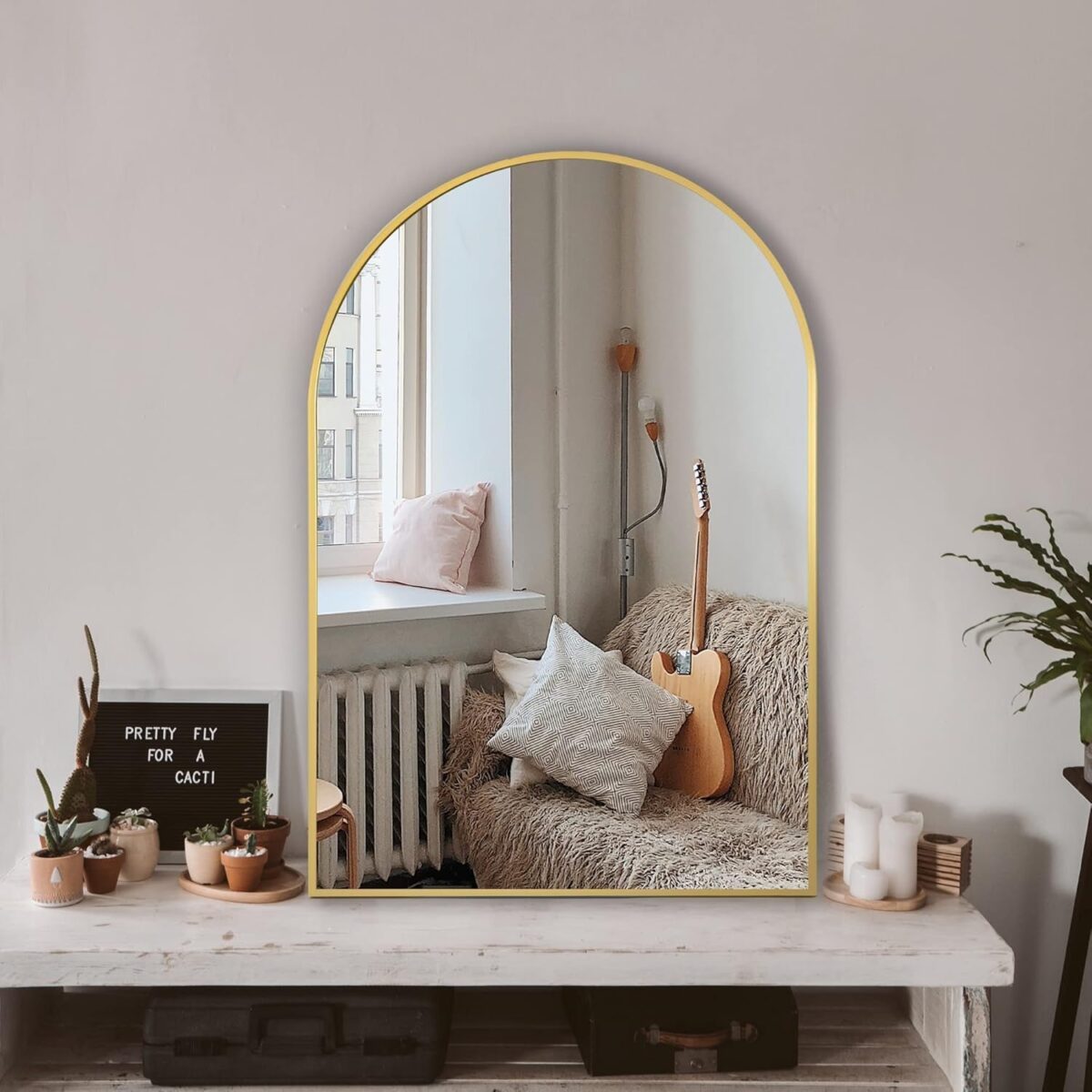 Arched Wall Mirror for Bathroom,Mirrors for Wall,24''x36'